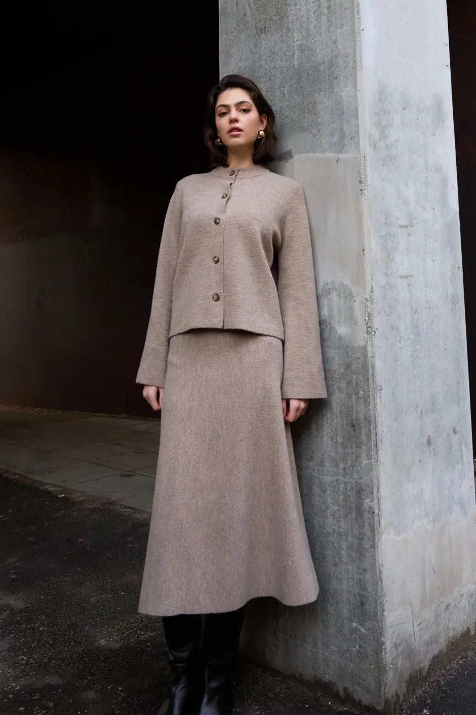 naisten hame, MANTRA KNIT SKIRT>Philosophy Blues Original Sale