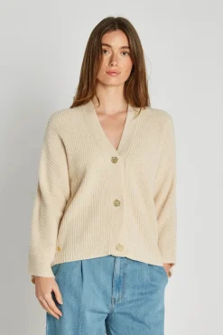 naisten neuletakki, IDEA KNIT SWEATER>Philosophy Blues Original