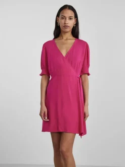 mekko, PCTALA 2/4 WRAP DRESS>Pieces Best