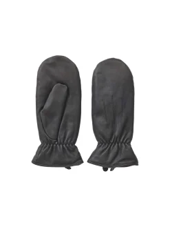 Naisten Nahkarukkaset, Nellie Leather Mittens Musta 99 000>Pieces Online