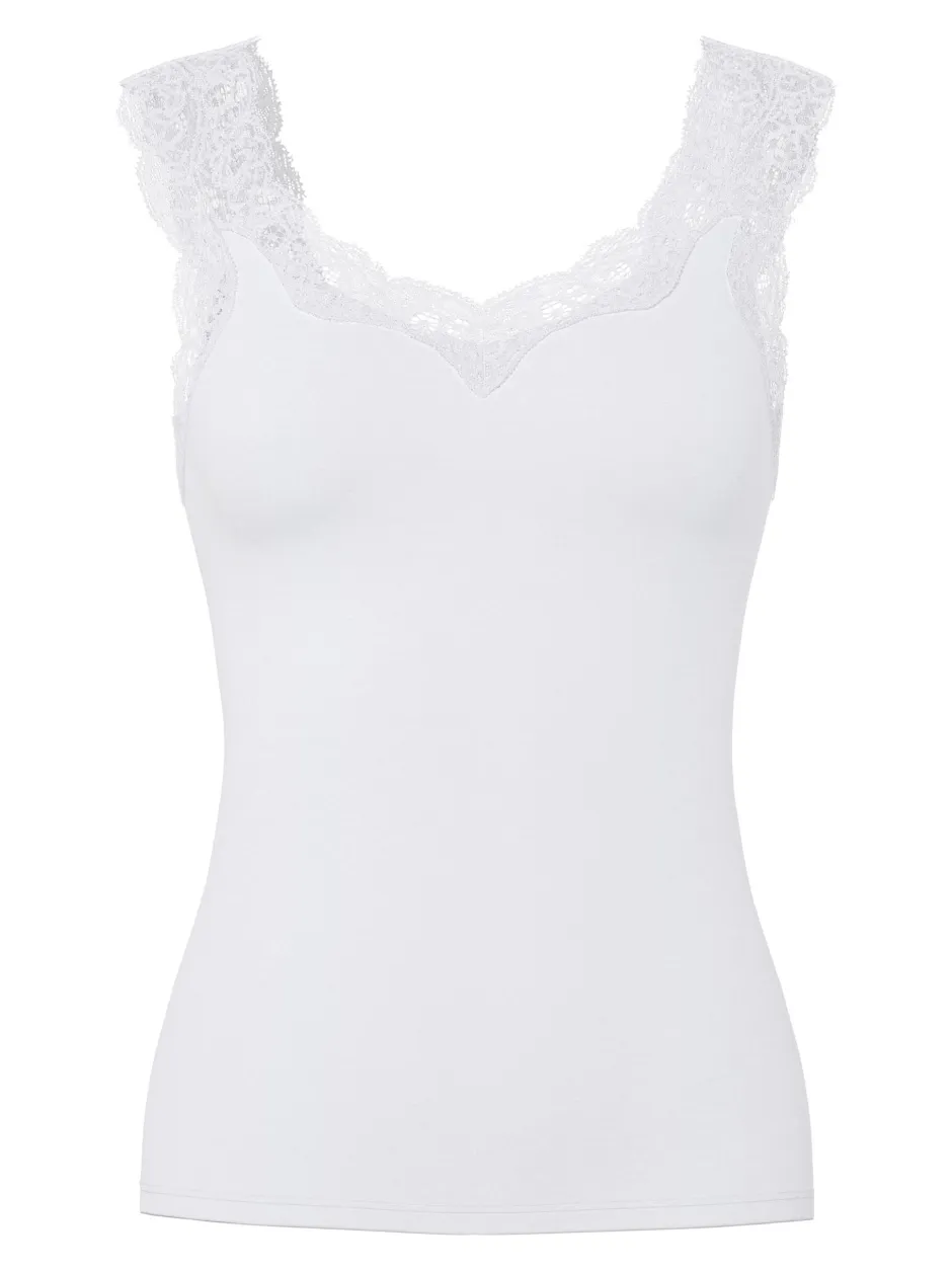 naisten toppi PCBARBERA LACE TOP JRS NOOS, valkoinen>Pieces Best