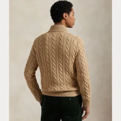 Miehet Neulepusero Cotton Cable LS Half Zip><noscript><img width=