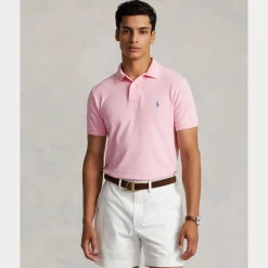 miesten pikeepaita, THE ICONIC MESH POLO SHIRT>Polo Ralph Lauren New