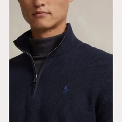 miesten neule, POLO HALF ZIP><noscript><img width=