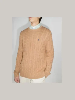 miesten kaapelineule, CABLE KNIT COTTON SWEATER>Polo Ralph Lauren Clearance