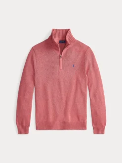 miesten neulepaita Cotton Hlaf Zip Pullover,>Polo Ralph Lauren Discount