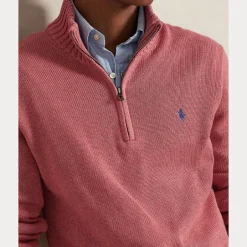 miesten neulepaita Cotton Hlaf Zip Pullover,>Polo Ralph Lauren Discount