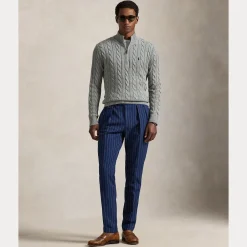 miesten neulepusero Cotton Cable LS Driver Half Zip Pullover,><noscript><img width=