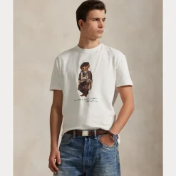 miesten t-paita, CUSTOM SLIM FIT POLO BEAR JERSEY TSHIRT>Polo Ralph Lauren