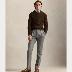 miesten neulepusero LSCABLECNPP LONG SLEEVE PULLOVER,><noscript><img width=