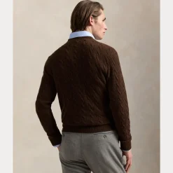 miesten neulepusero LSCABLECNPP LONG SLEEVE PULLOVER,><noscript><img width=