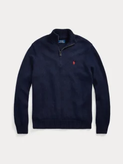 miesten neule, COTTON HALF ZIP PULLOVER>Polo Ralph Lauren Hot