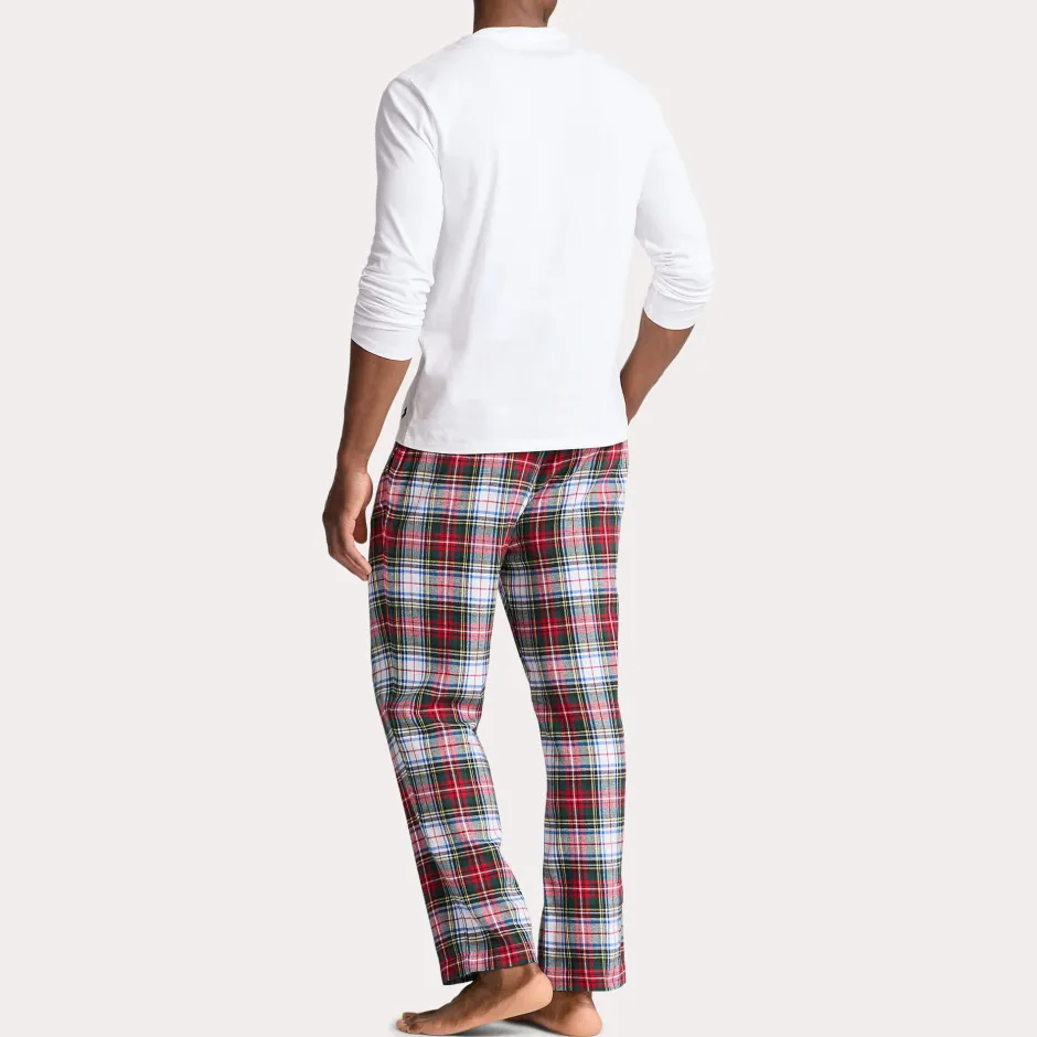 Miesten Pyjamasetti, LS PJ SET LOUNGE SEASONAL>Polo Ralph Lauren Clearance