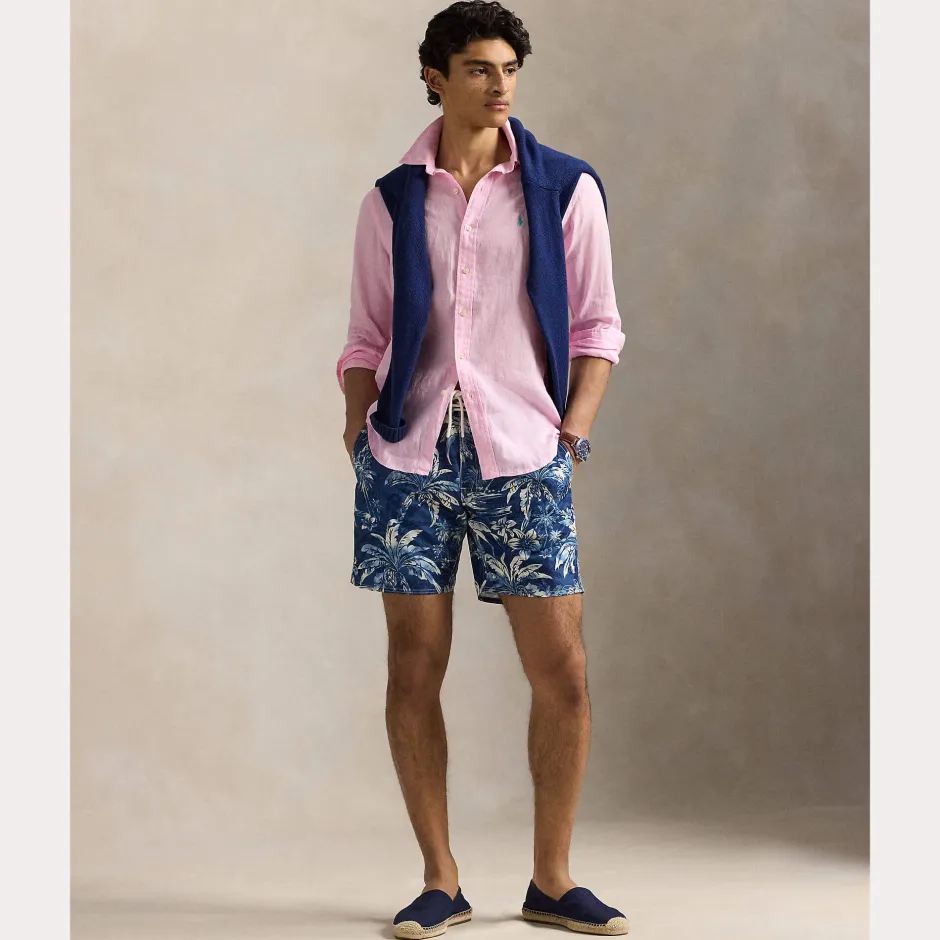 miesten kauluspaita, POLO LINEN SHIRT LS CUSTOM FIT>Polo Ralph Lauren Online