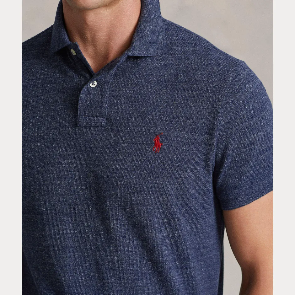 miesten pikeepaita, THE ICONIC MESH POLO Indigo>Polo Ralph Lauren Hot