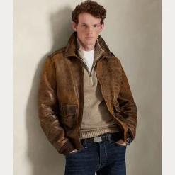 miesten neule Cotton Half Zip Pullover,><noscript><img width=