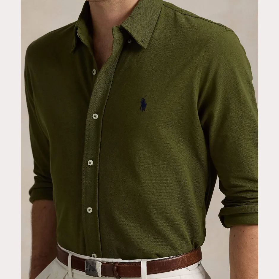 Miesten Kauluspaita, FEATHERWEIGHT MESH SHIRT>Polo Ralph Lauren Online