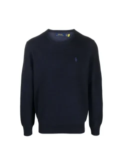 miesten pusero, TEXTURED COTTON CREWNECK SWEATER>Polo Ralph Lauren Discount