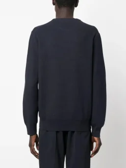 miesten pusero, TEXTURED COTTON CREWNECK SWEATER><noscript><img width=