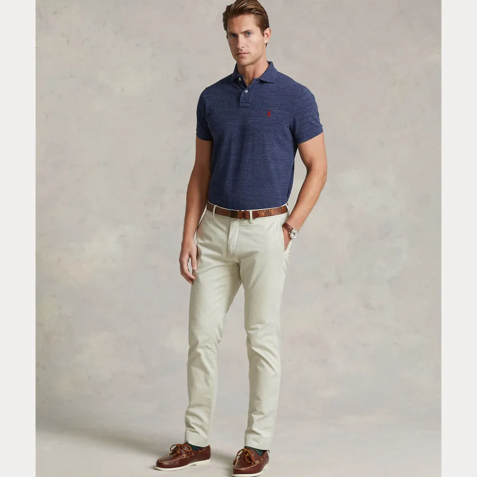 miesten pikeepaita, POLO PIKEE CUSTOM SLIM Indigo>Polo Ralph Lauren Online