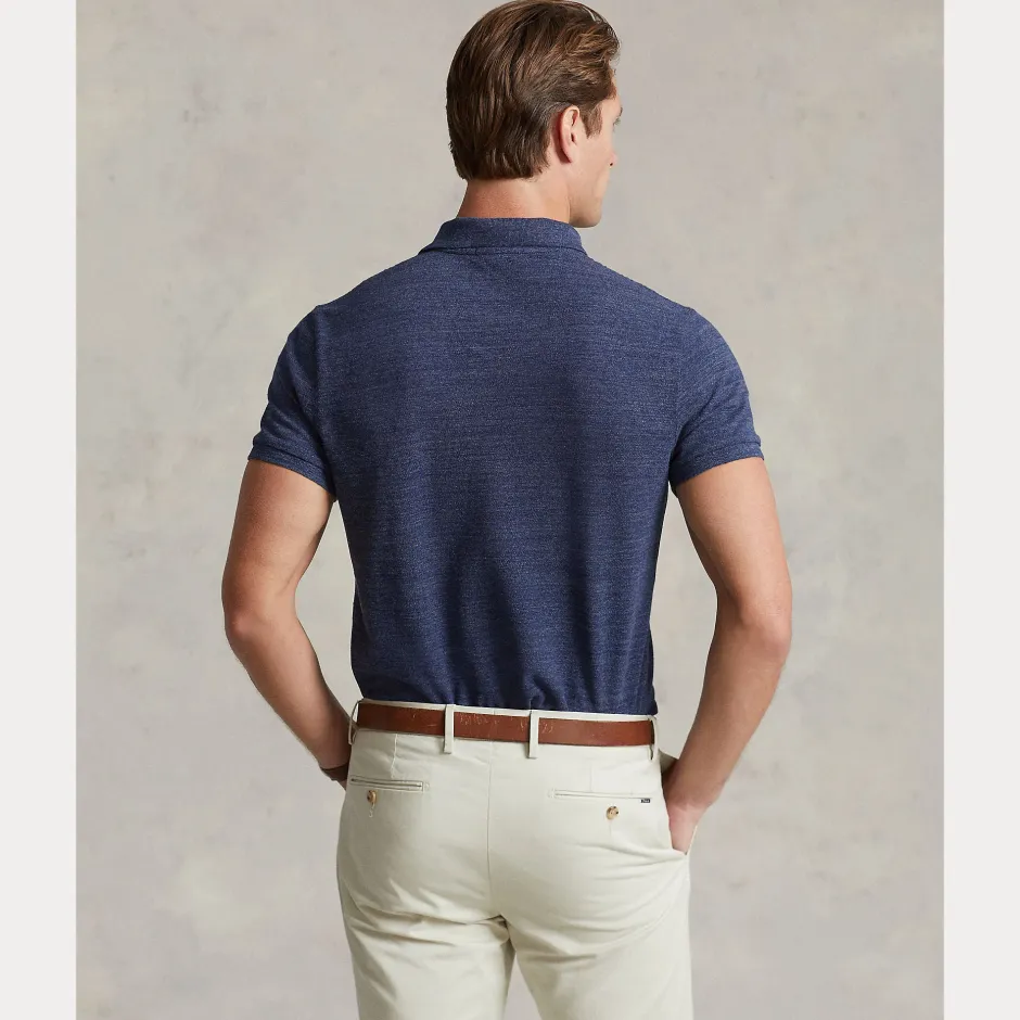 miesten pikeepaita, POLO PIKEE CUSTOM SLIM Indigo>Polo Ralph Lauren Online