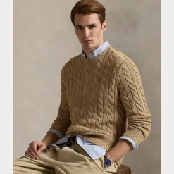 miesten neulepaita Cotton Cable LS Drive Pullover,>Polo Ralph Lauren Outlet