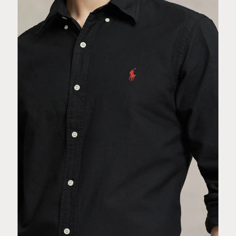miesten kauluspaita Custom Fit Carment-dyed Oxford Shirt,>Polo Ralph Lauren Online
