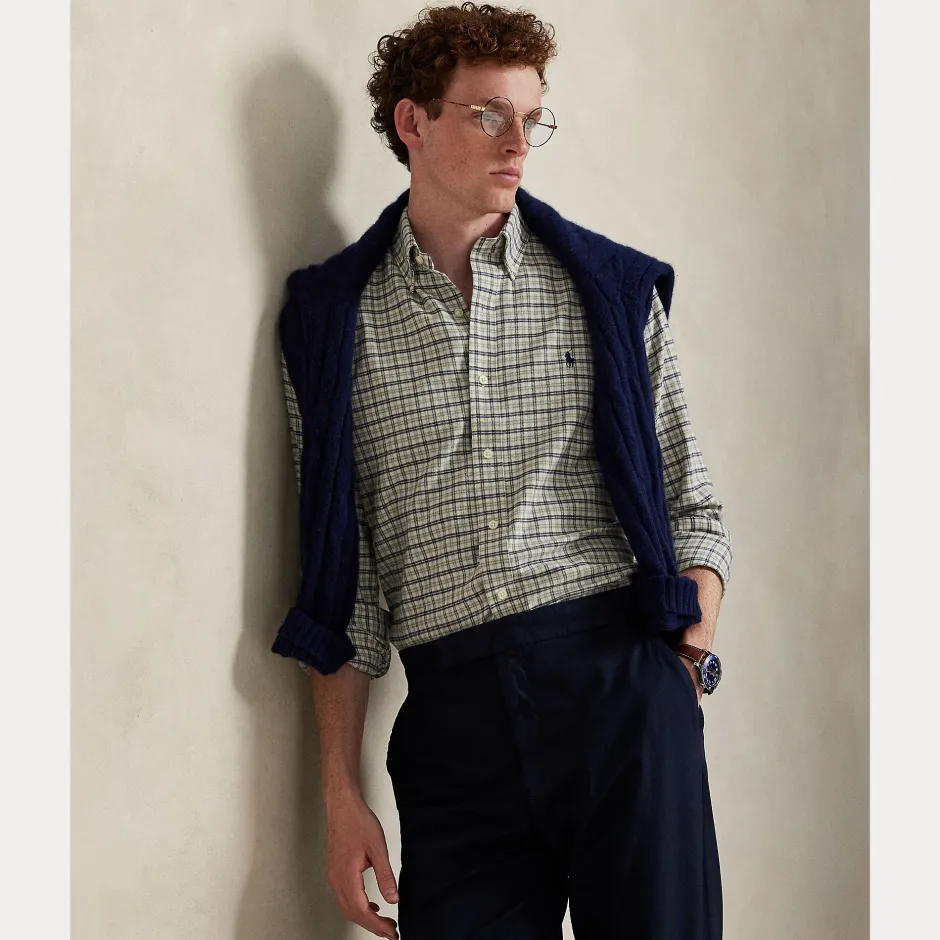 miesten kauluspaita Long Sleeve Sport Shirt,>Polo Ralph Lauren Clearance