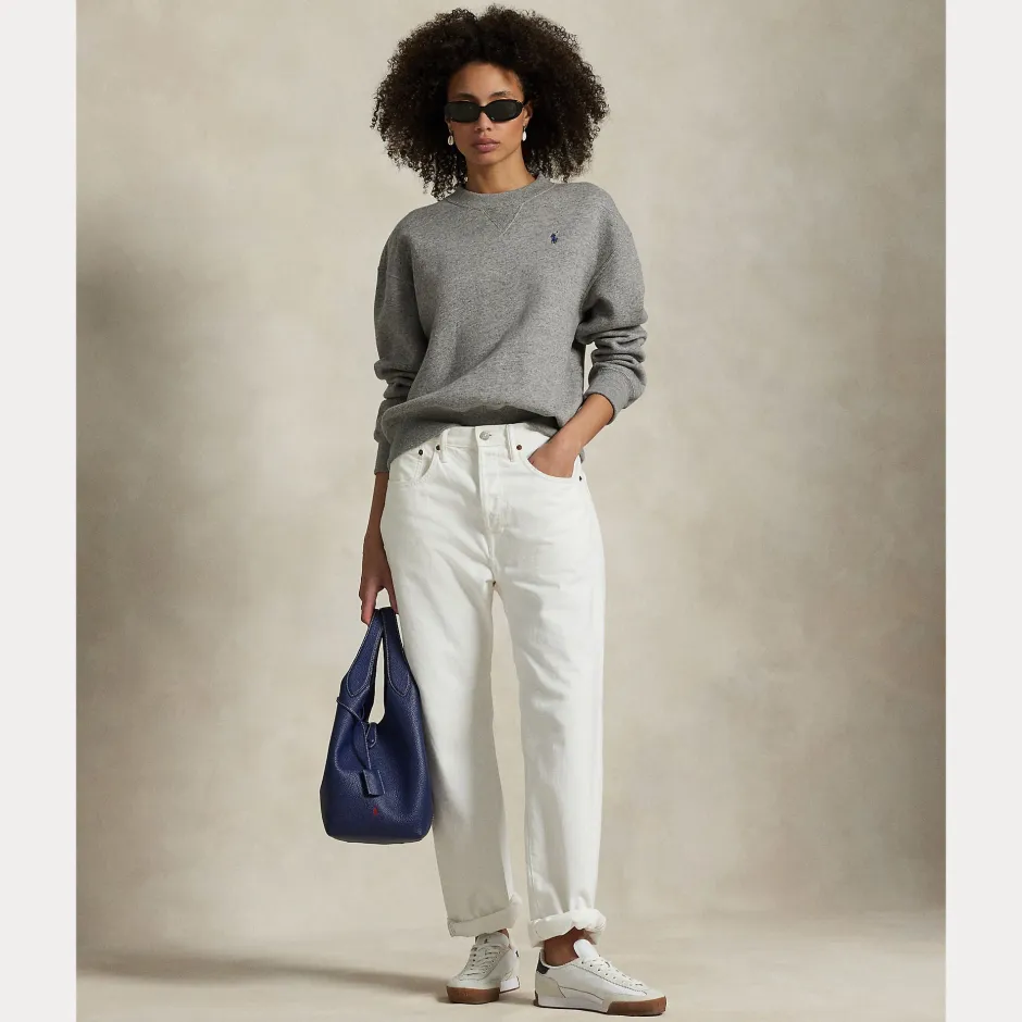 naisten collegepaita Fleece Crewneck, rattu>Polo Ralph Lauren Sale