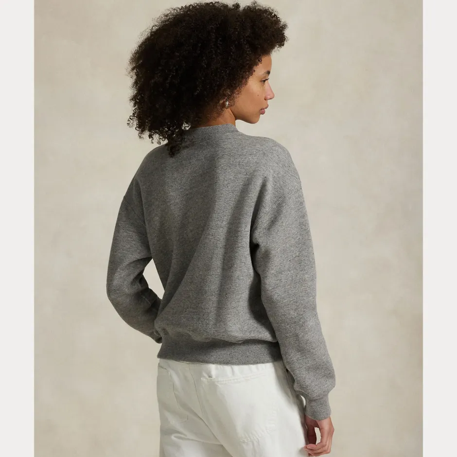naisten collegepaita Fleece Crewneck, rattu>Polo Ralph Lauren Sale
