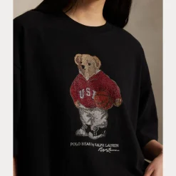naisten t-paita Polo Bear Knit-t-shirt,><noscript><img width=