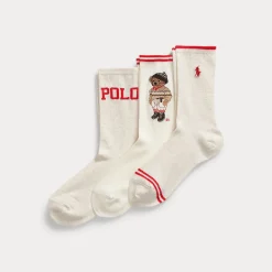 naisten sukat POLO BEAR SOCK-3 PACK,>Polo Ralph Lauren Best