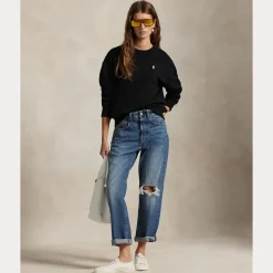 naisten collegepaita Fleece Crewneck,><noscript><img width=