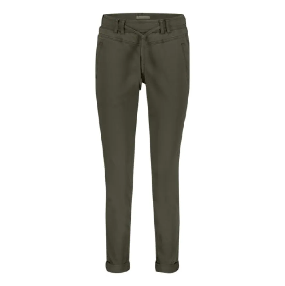 Naisten Housut, TESSY JOG COLOR Armeijanvihreä>Red Button New