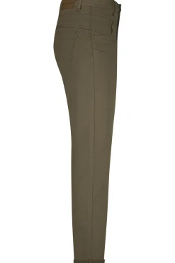 naisten housut, RELAX JOG COLOUR Armeijanvihreä>Red Button Hot