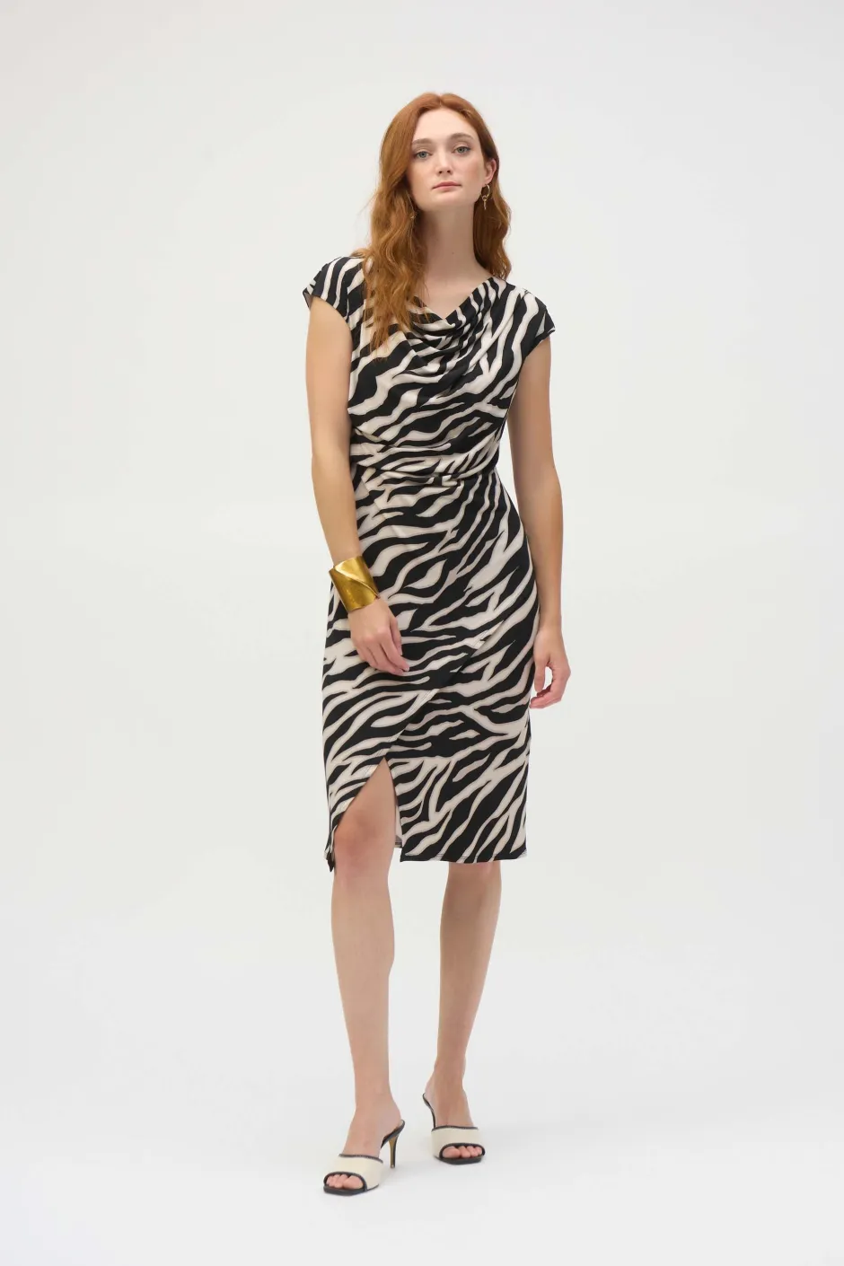 naisten mekko, SILKY KNIT ANIMAL PRINT>Ribkoff Sale