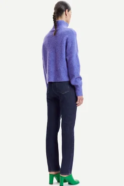 Samsoe and Samsoe Naisten Neule NOLA T-N 7355 Liila>Samsoe Samsoe Online