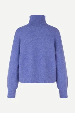 Samsoe and Samsoe Naisten Neule NOLA T-N 7355 Liila><noscript><img width=