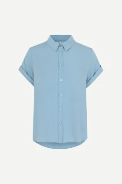 Samsoe and Samsoe, Naisten Lyhythihainen Kauluspaita, Majan Ss Shirt 9942>Samsoe Samsoe New