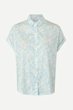 Samsoe and Samsoe Naisten Kangaspusero MAJAN SS SHIRT AOP 9942>Samsoe Samsoe Discount