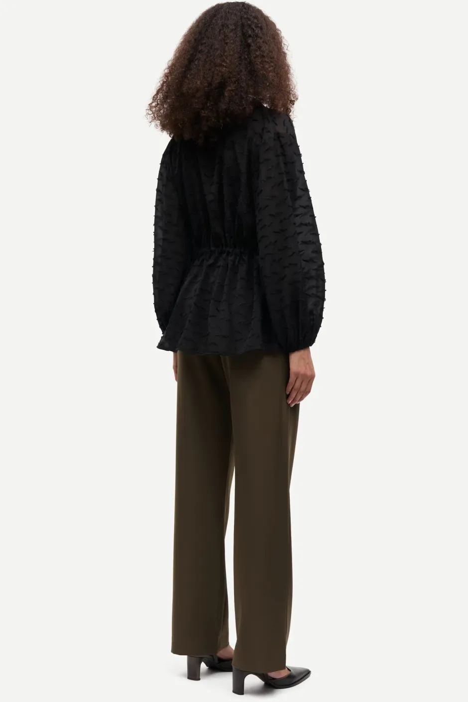 Samsoe and Samsoe naisten housut, HOYS STRAIGHT PANTS 7331 Armeijanvihreä>Samsoe Samsoe New