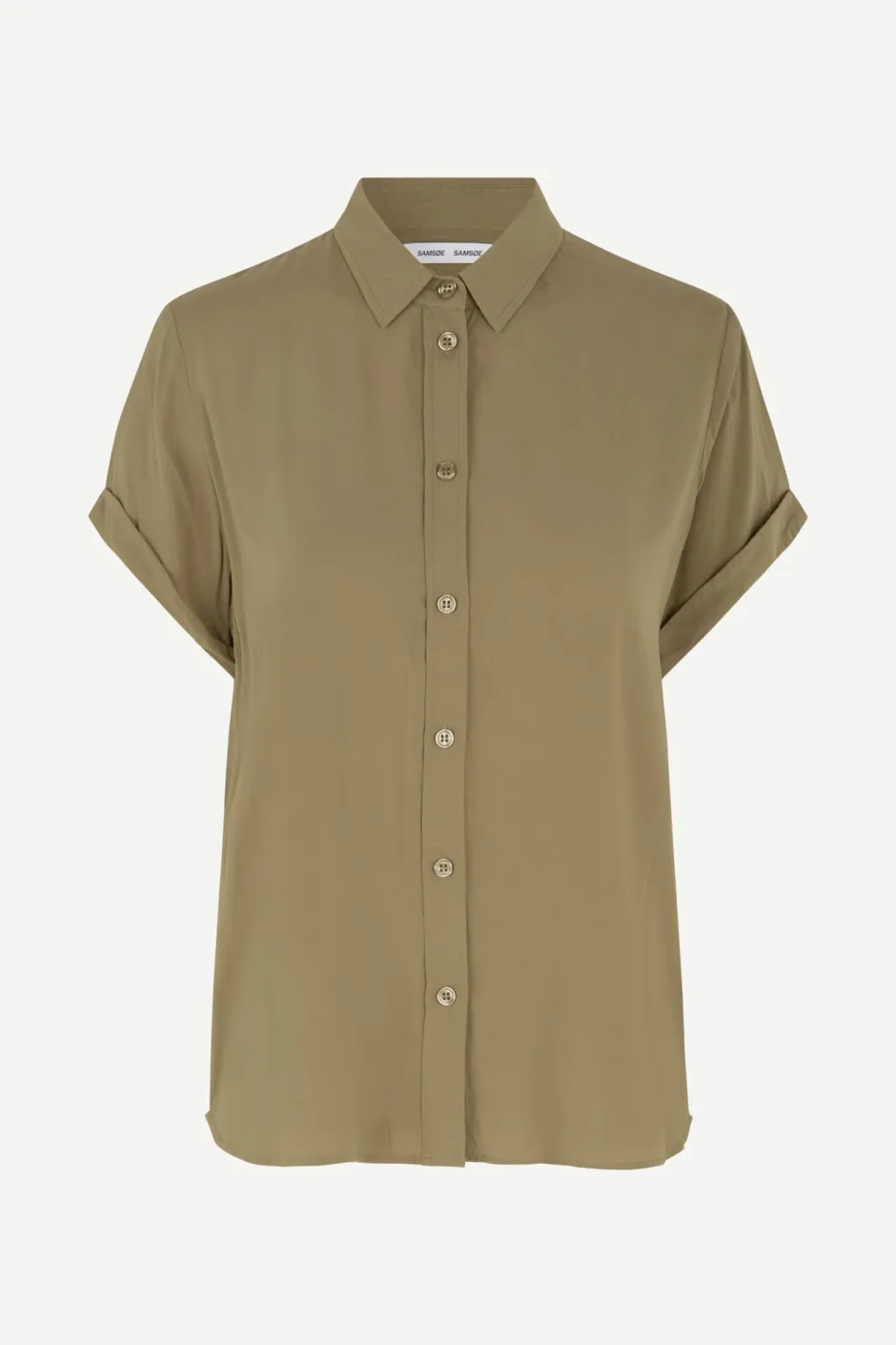 Samsoe and Samsoe, Naisten Lyhythihainen Kauluspaita, Majan Ss Shirt 9942>Samsoe Samsoe Clearance