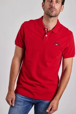 miesten pikeepaita, AUTHENTIC LOGO PIQUE>Sebago Outlet