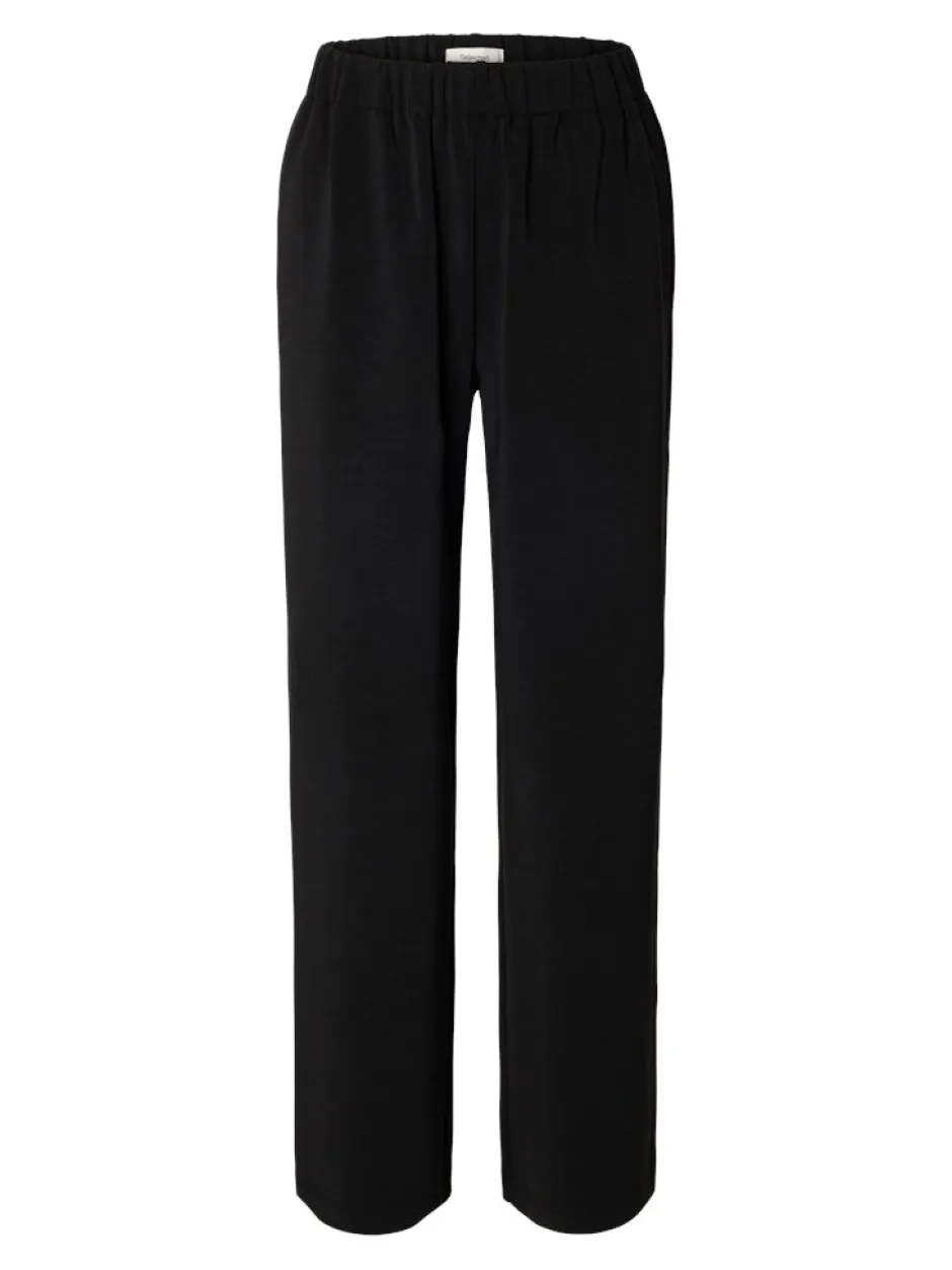K-SLFTENNY RELAXED PANTS, musta>Selected Femme Hot