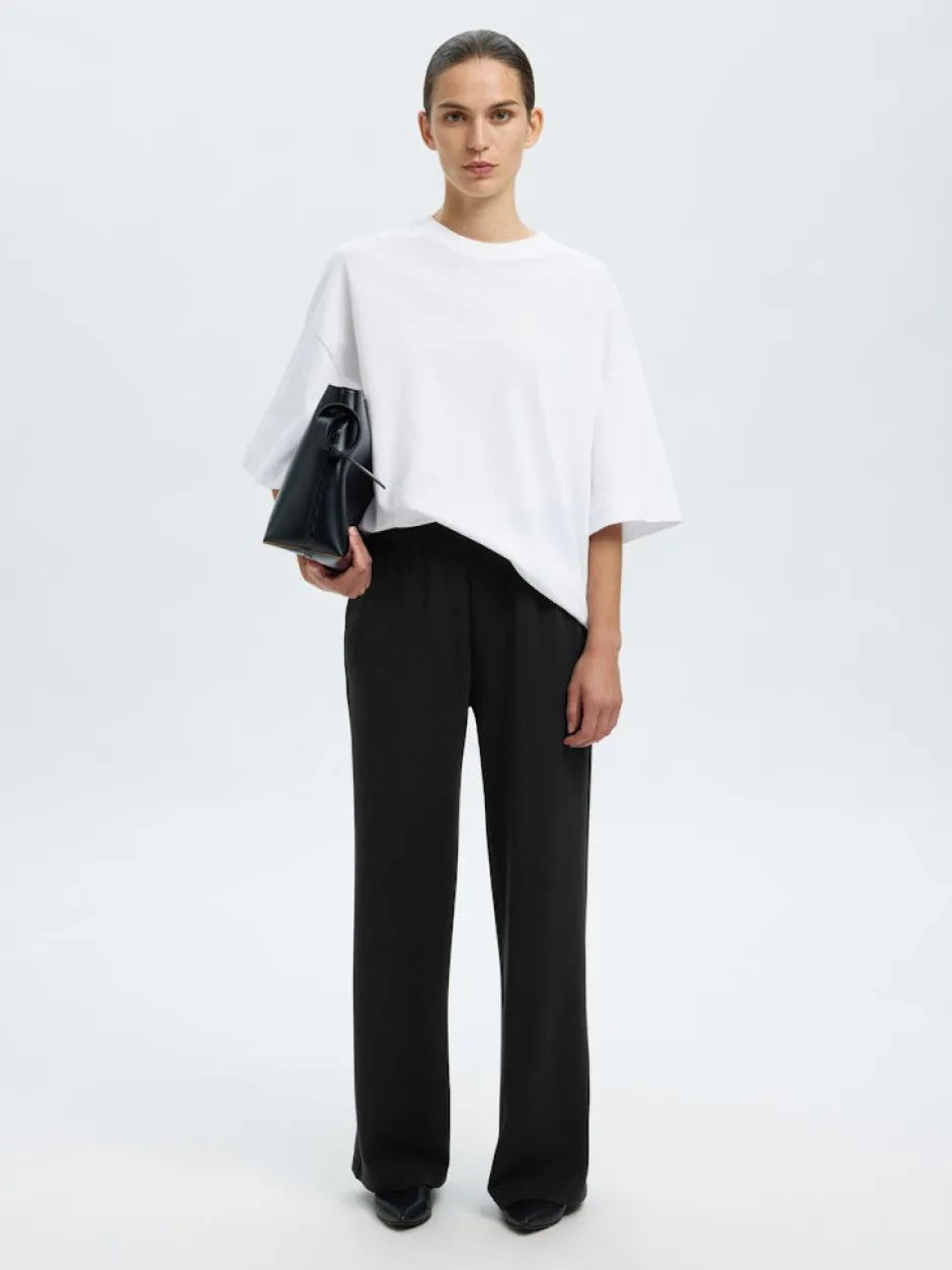 K-SLFTENNY RELAXED PANTS, musta>Selected Femme Hot
