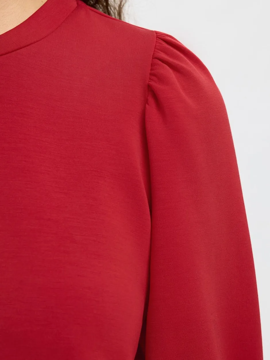 naisten collegepaita SLFTENNY 3/4 SWEAT TOP NOOS,>Selected Femme Discount