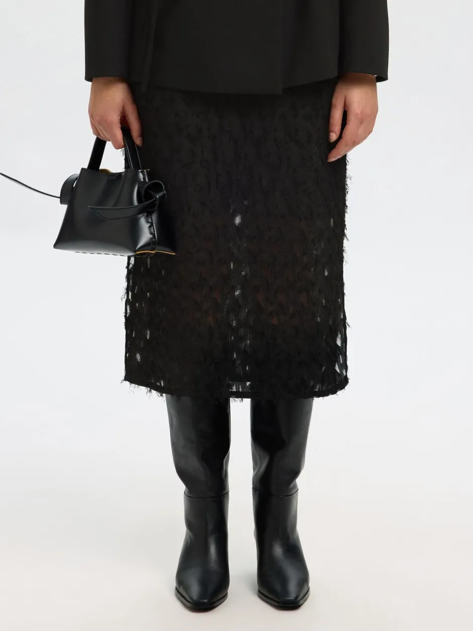 naisten hame, SLFMARION HW MIDI SKIRT B>Selected Femme Outlet