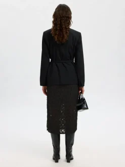 naisten hame, SLFMARION HW MIDI SKIRT B>Selected Femme Outlet