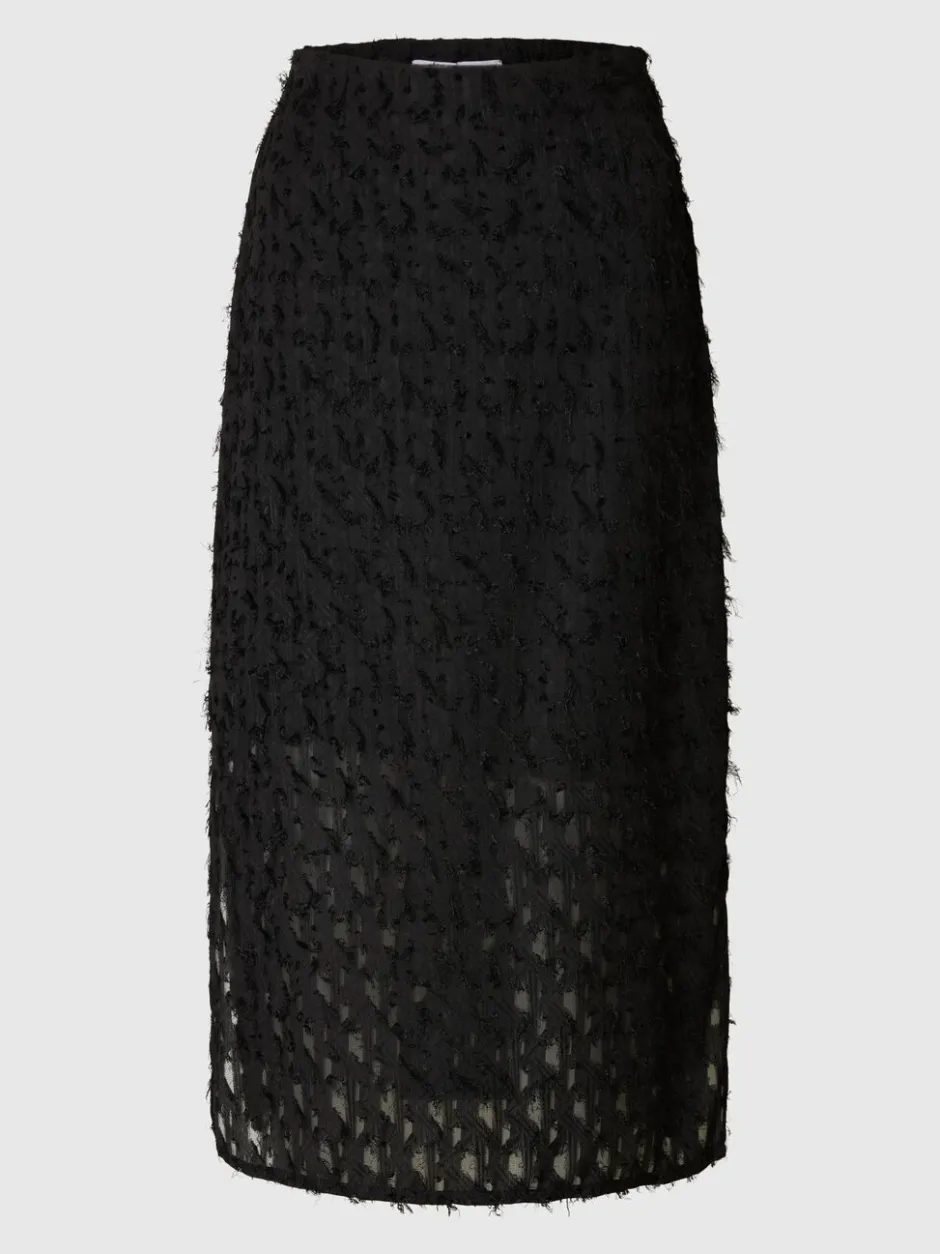 naisten hame, SLFMARION HW MIDI SKIRT B>Selected Femme Outlet