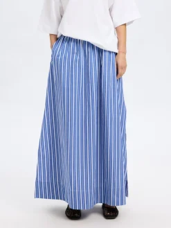 naisten hame, SLFFIA HW STRIPED ANKLE SLIT SKIRT><noscript><img width=
